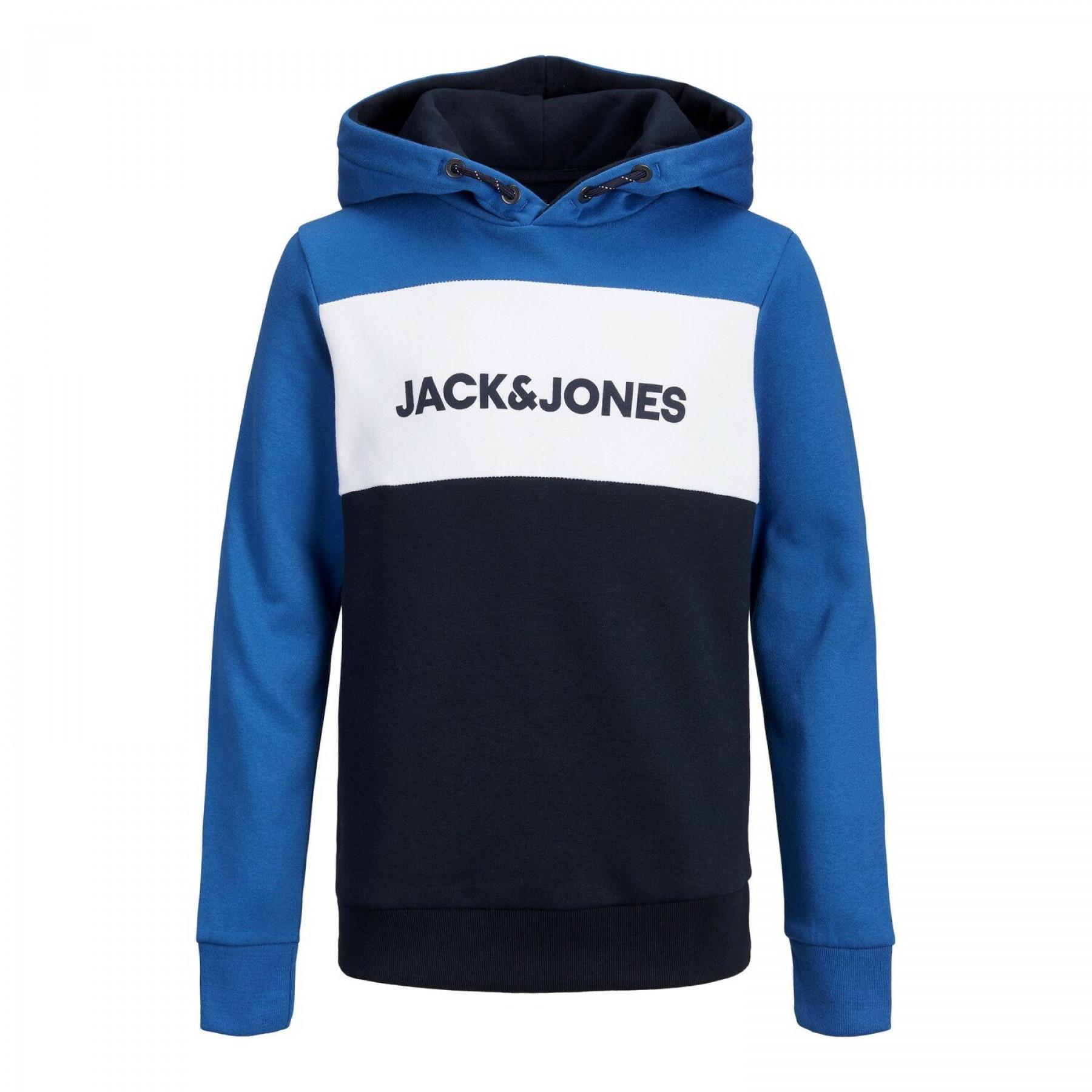Bluza dziecięca z kapturem Jack & Jones Logo Blocking