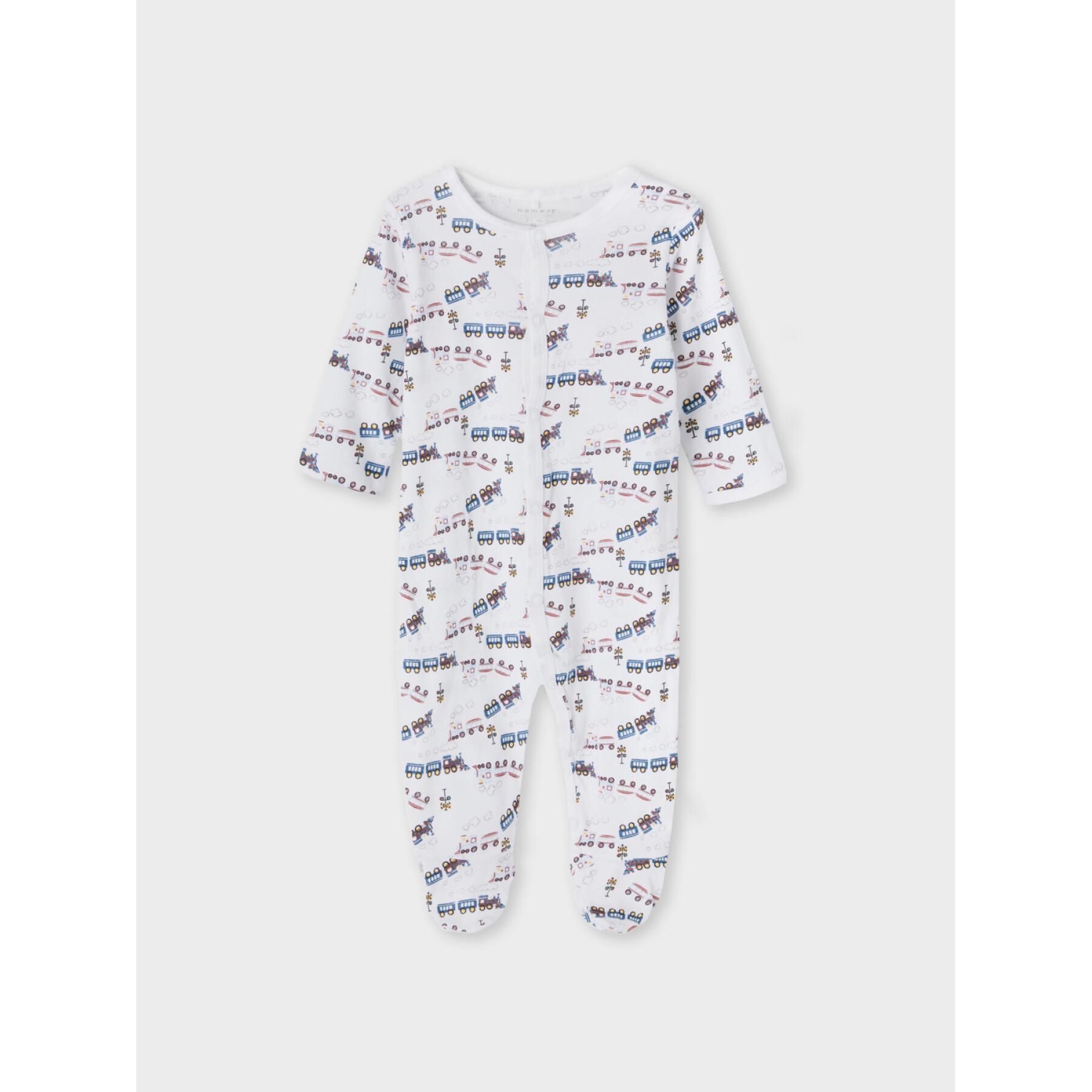 Zestaw 2 piżam chłopięcych dla niemowląt Name it Nightsuit Heather Train