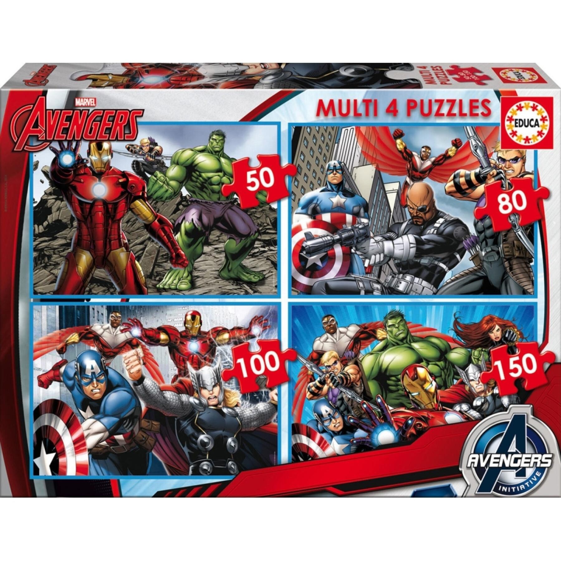 Puzzle od 50 do 150 elementów Avengers