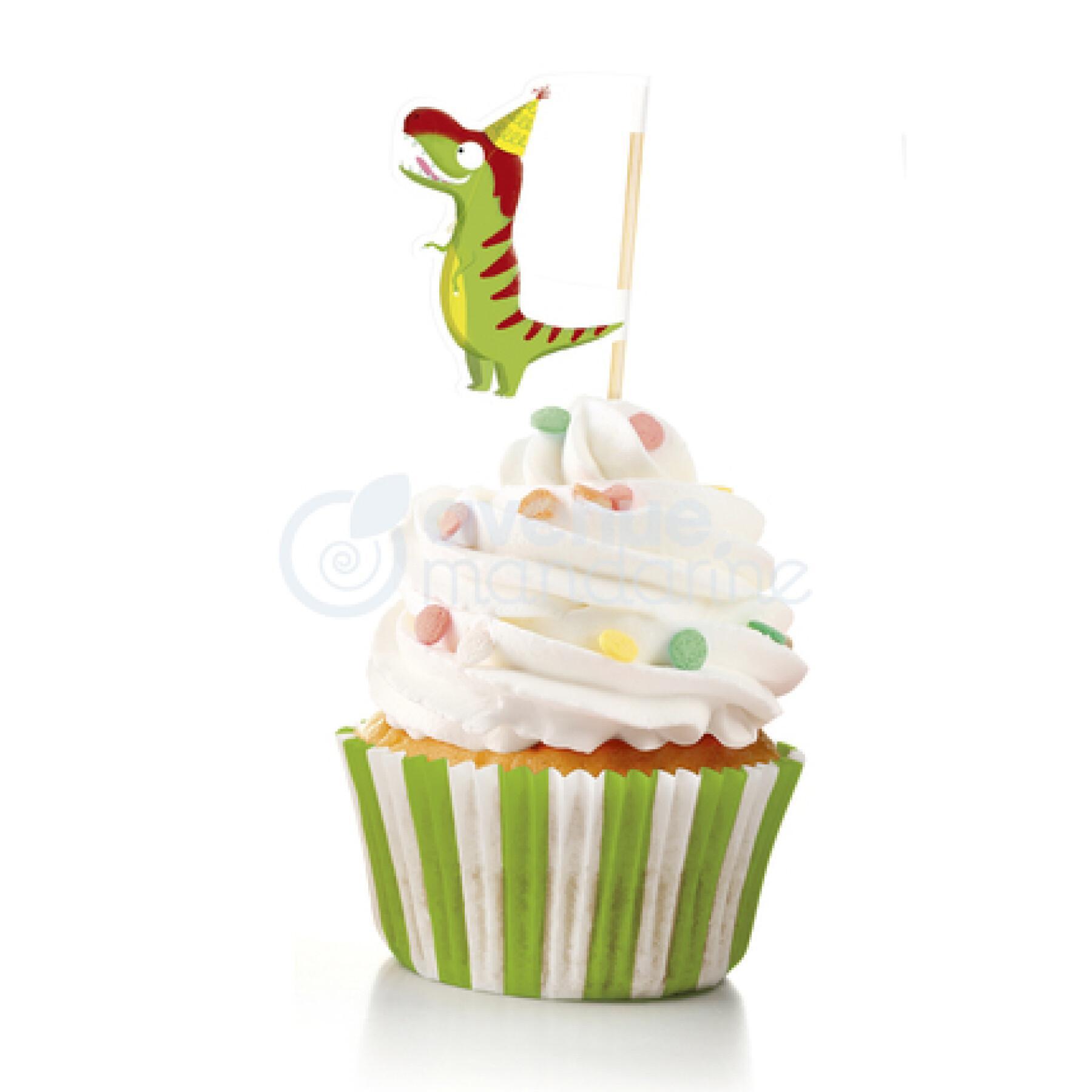 Kreatywne pudełko na przepisy i akcesoria happy cakes dinozaury Avenue Mandarine