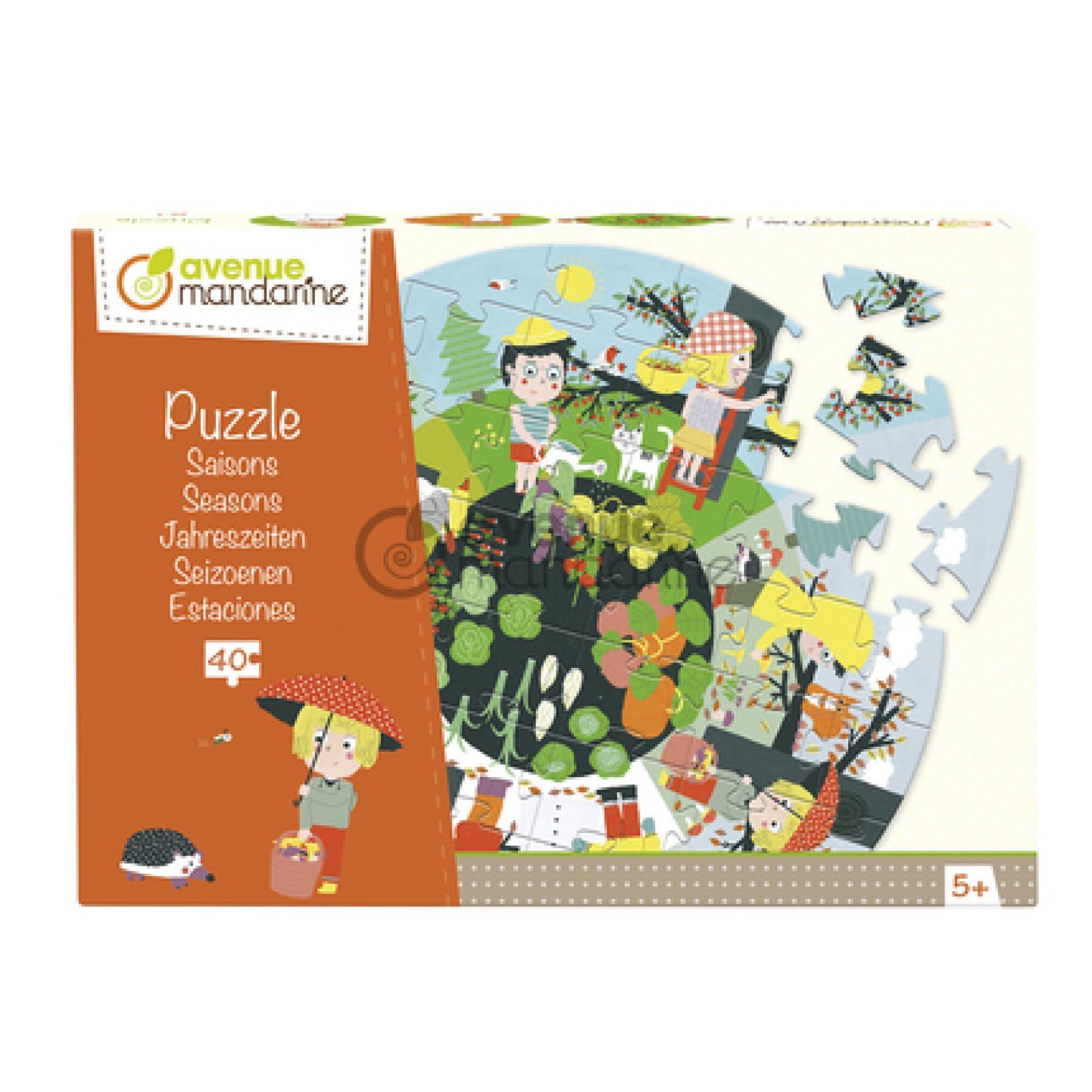 Puzzle edukacyjne Avenue Mandarine Les saisons