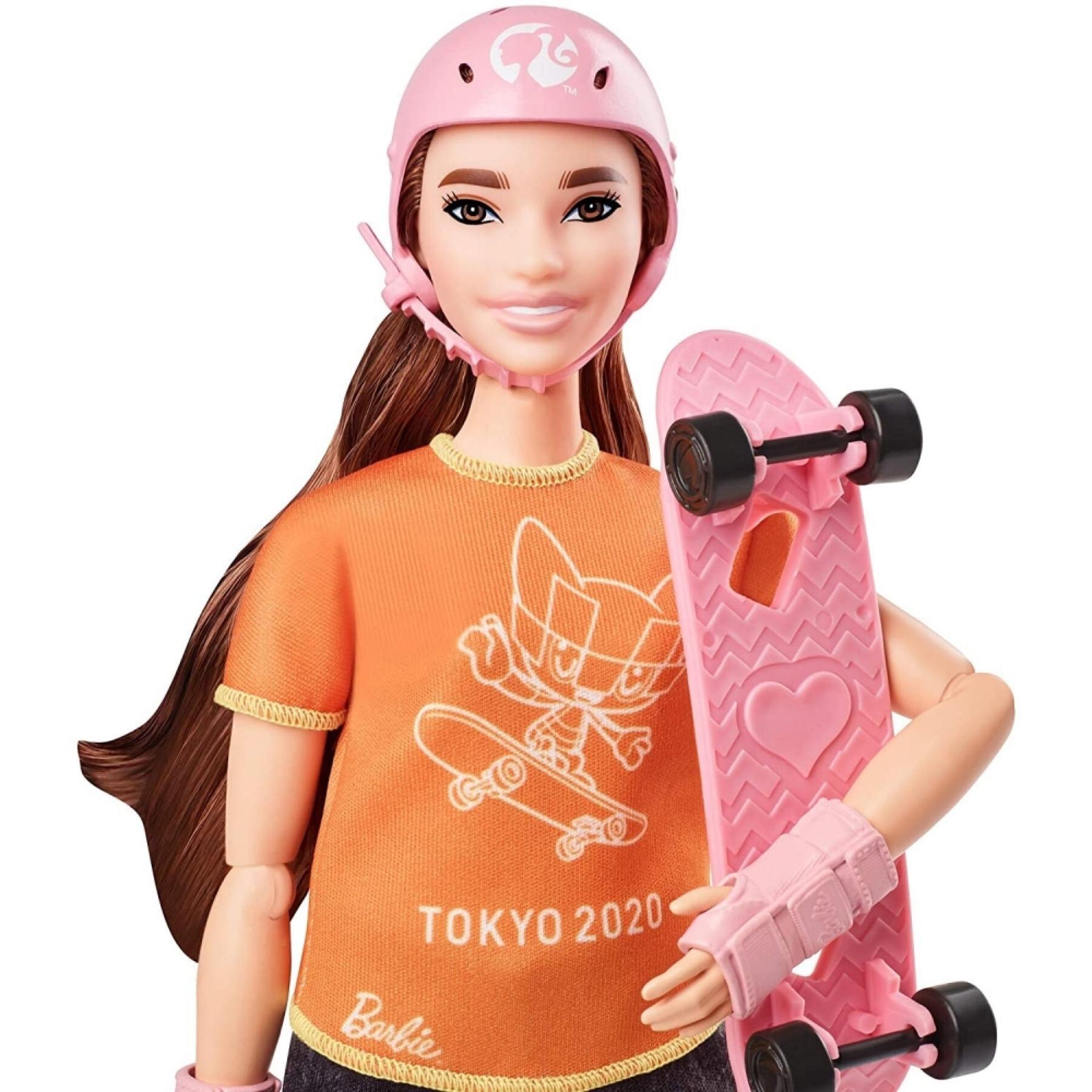 Lalka łyżwiarki olimpijskiej Barbie