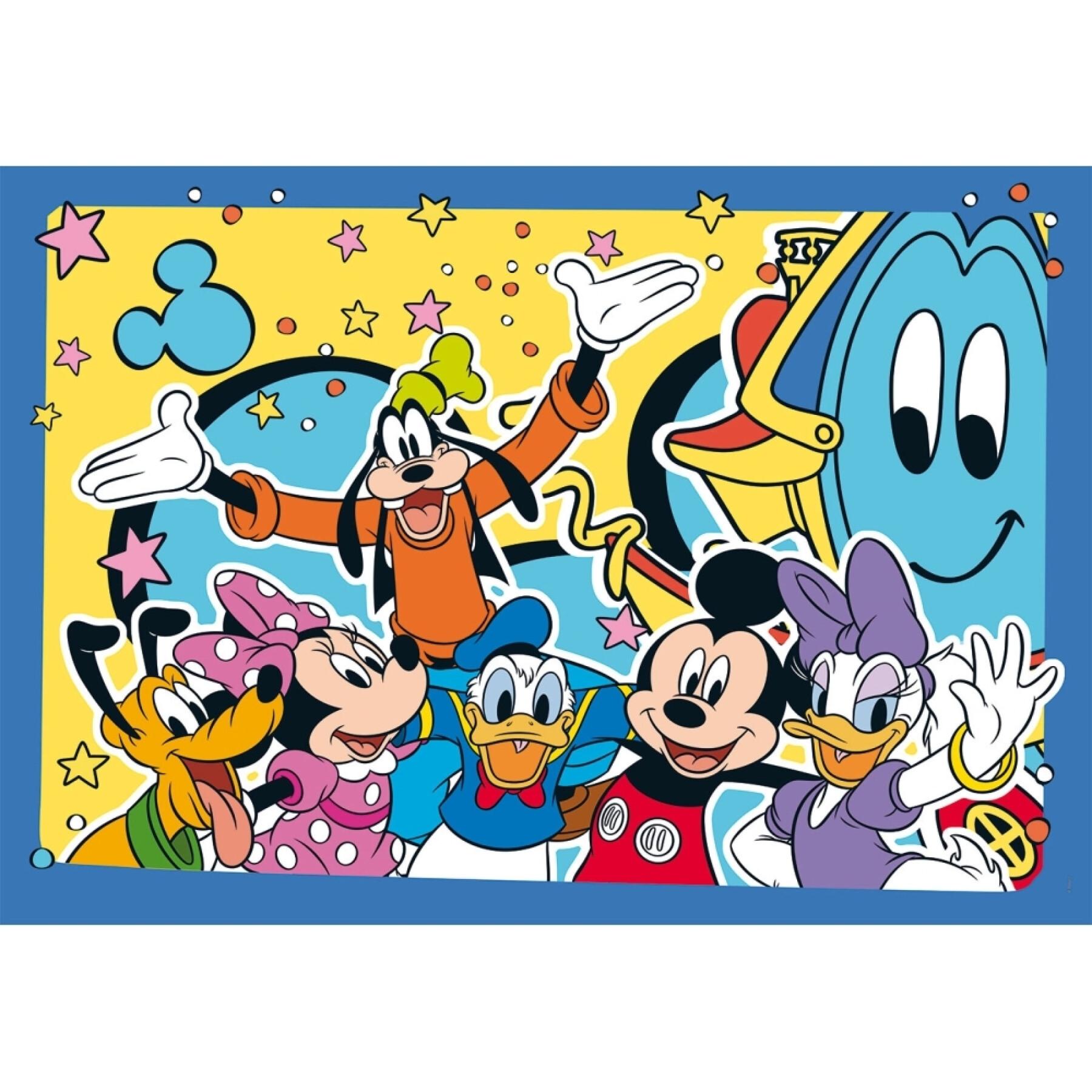 2 x 20-elementowe podwójne puzzle Clementoni Mickey