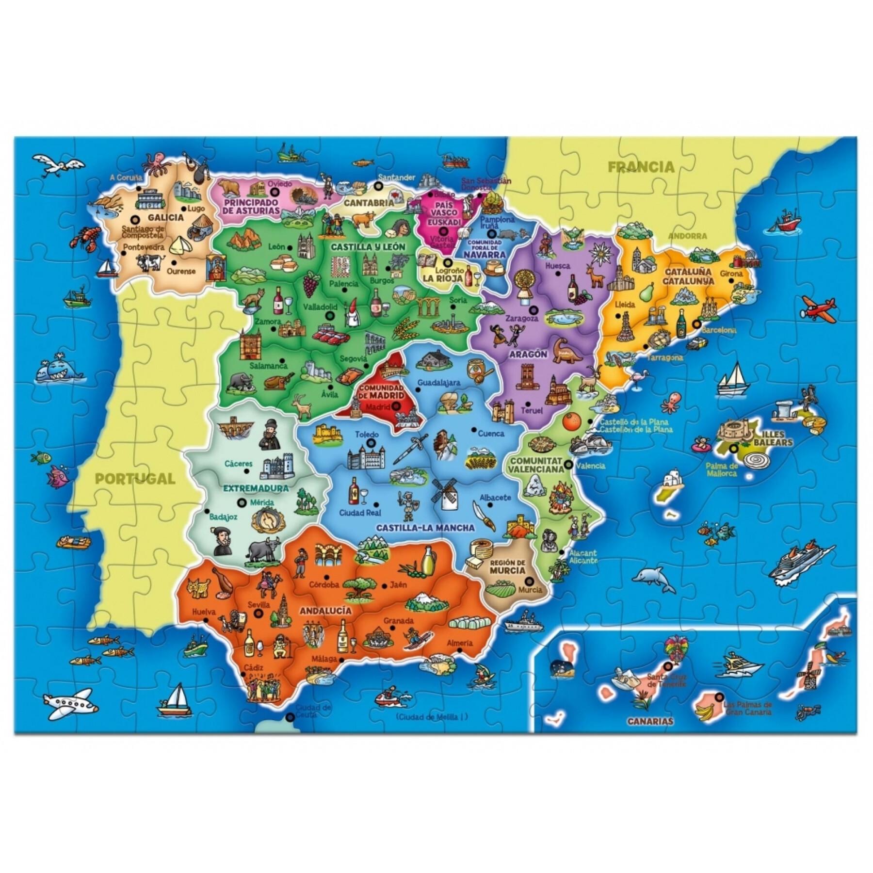 137-elementowe puzzle Diset España Prov -Autonomías