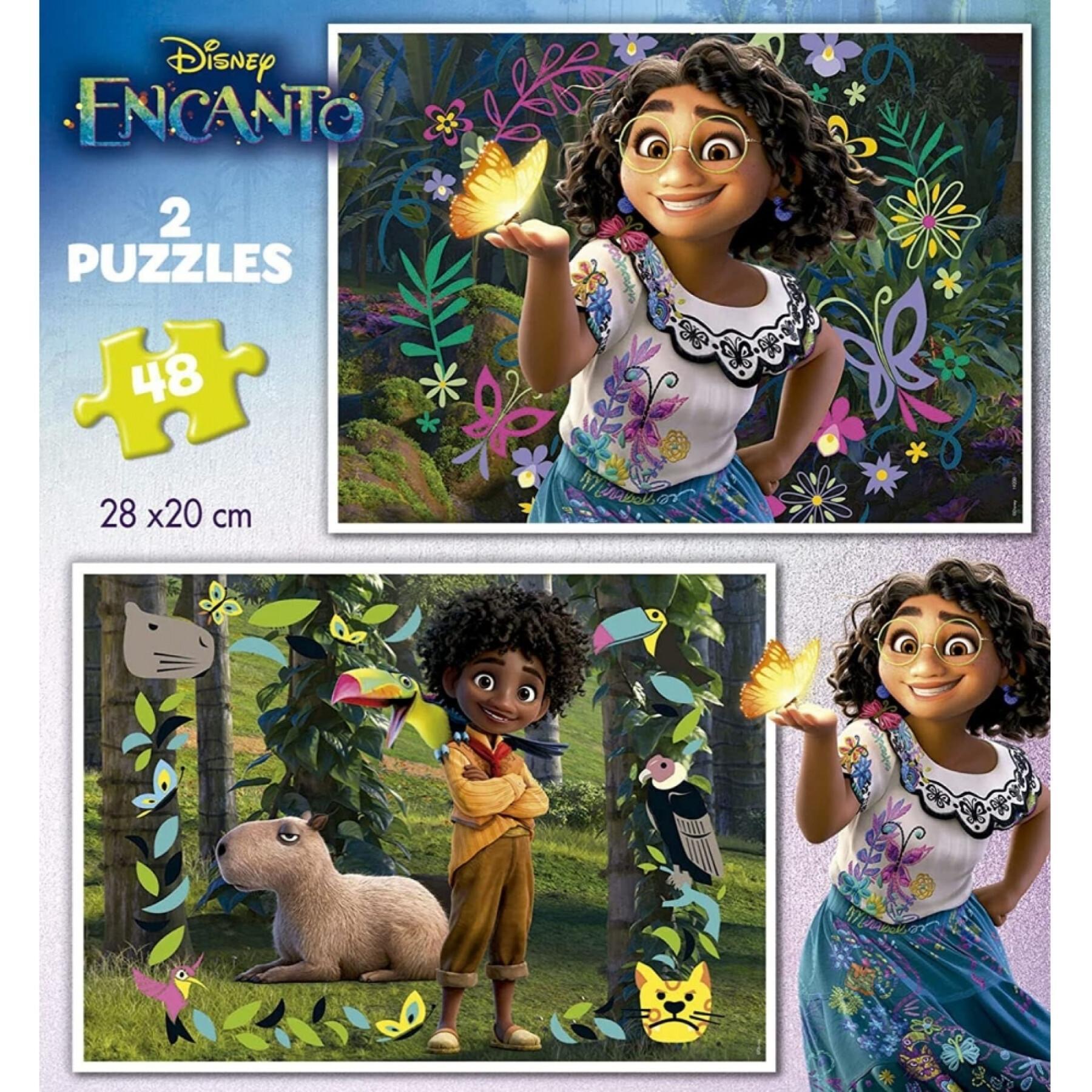 Puzzle 2-elementowe x 48 elementów Disney Encanto