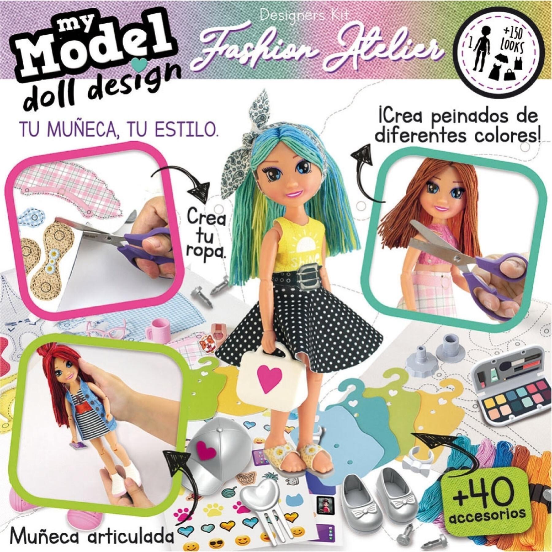 Zestaw akcesoriów dla lalek Educa My Model Doll Design