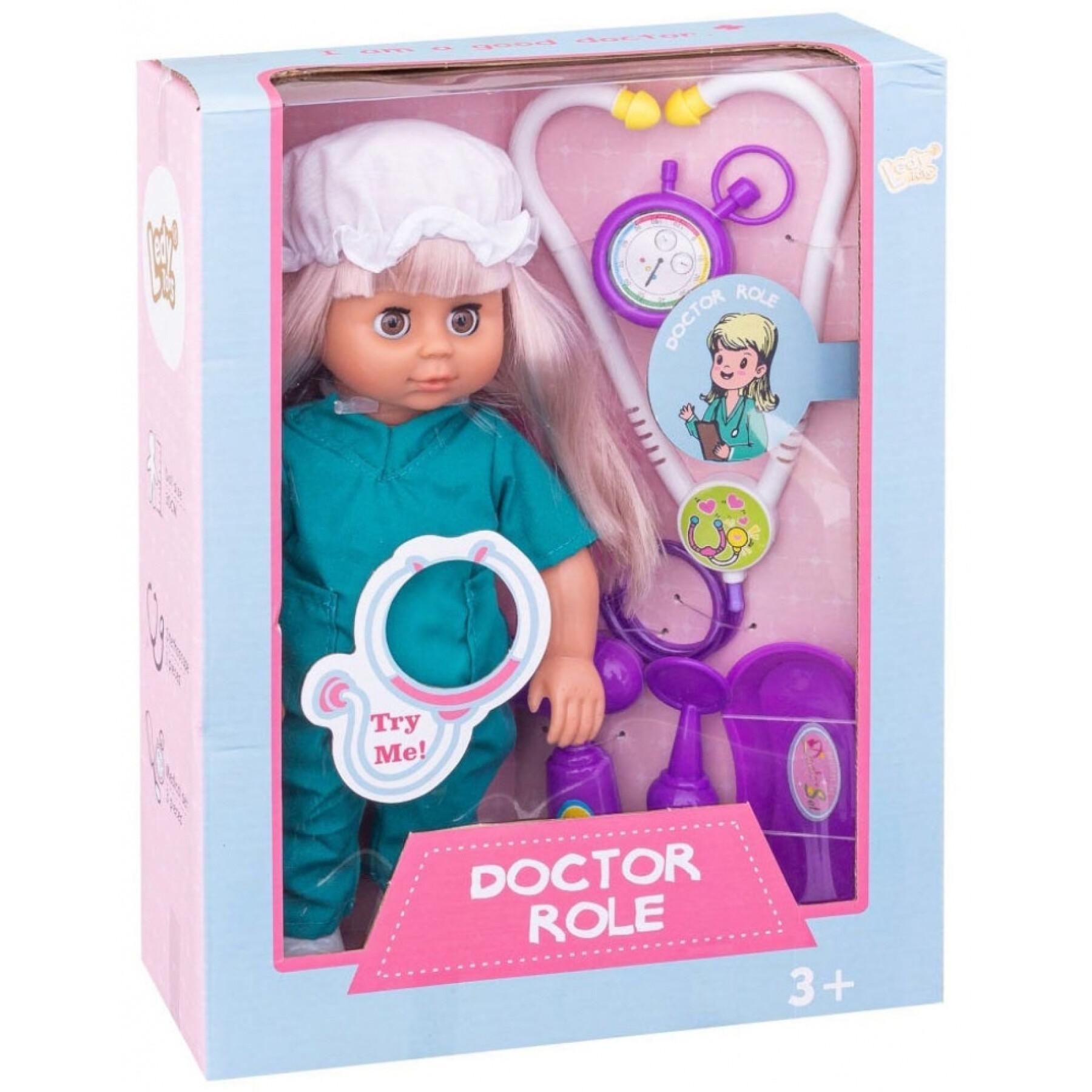 12-dźwiękowa lalka lekarza z akcesoriami Fantastiko Bonnie 31 cm