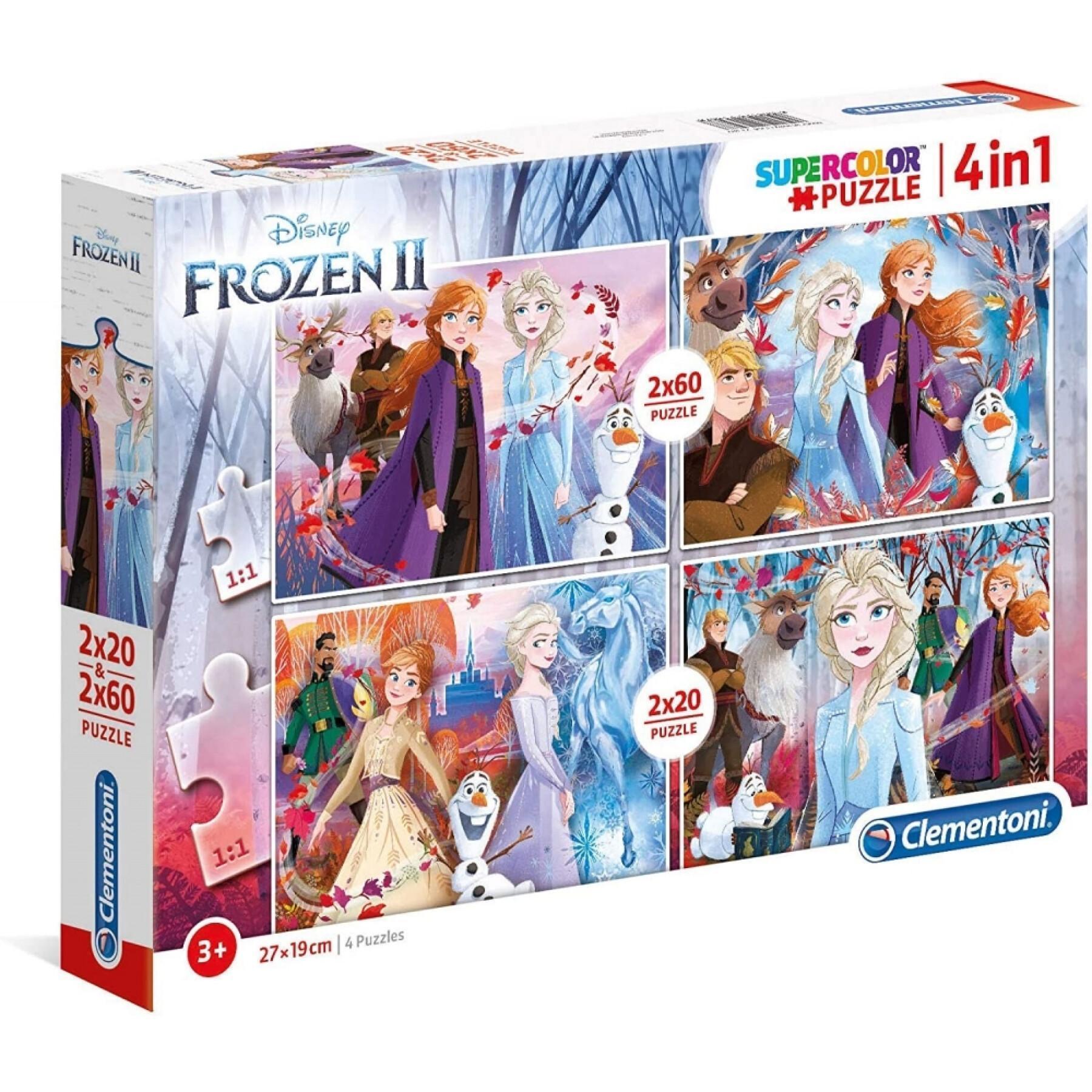 Puzzle 2 x 20 2 x 60 elementów Frozen