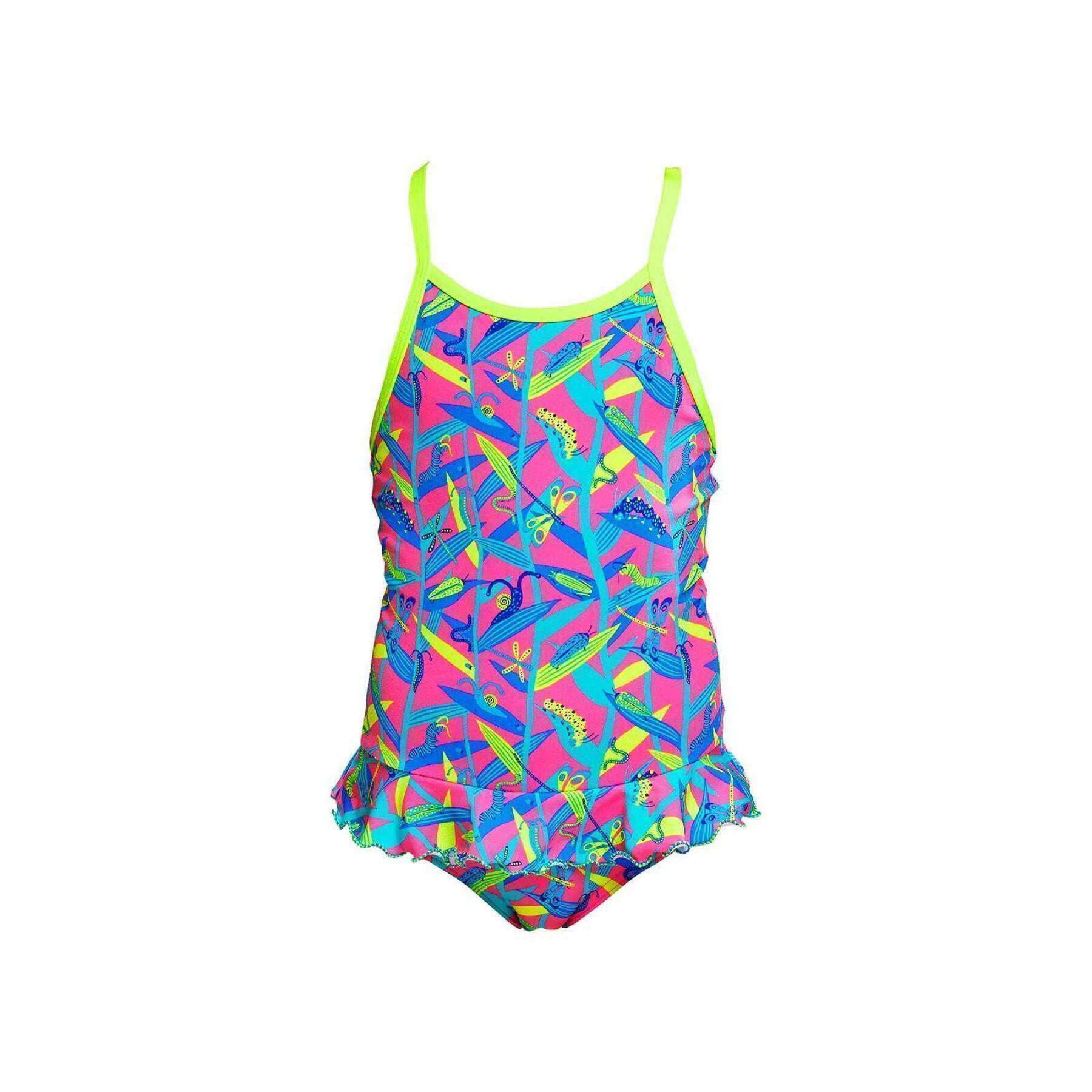 Jednoczęściowy kostium kąpielowy dla dziewczynki Funkita Eco Belted Frill