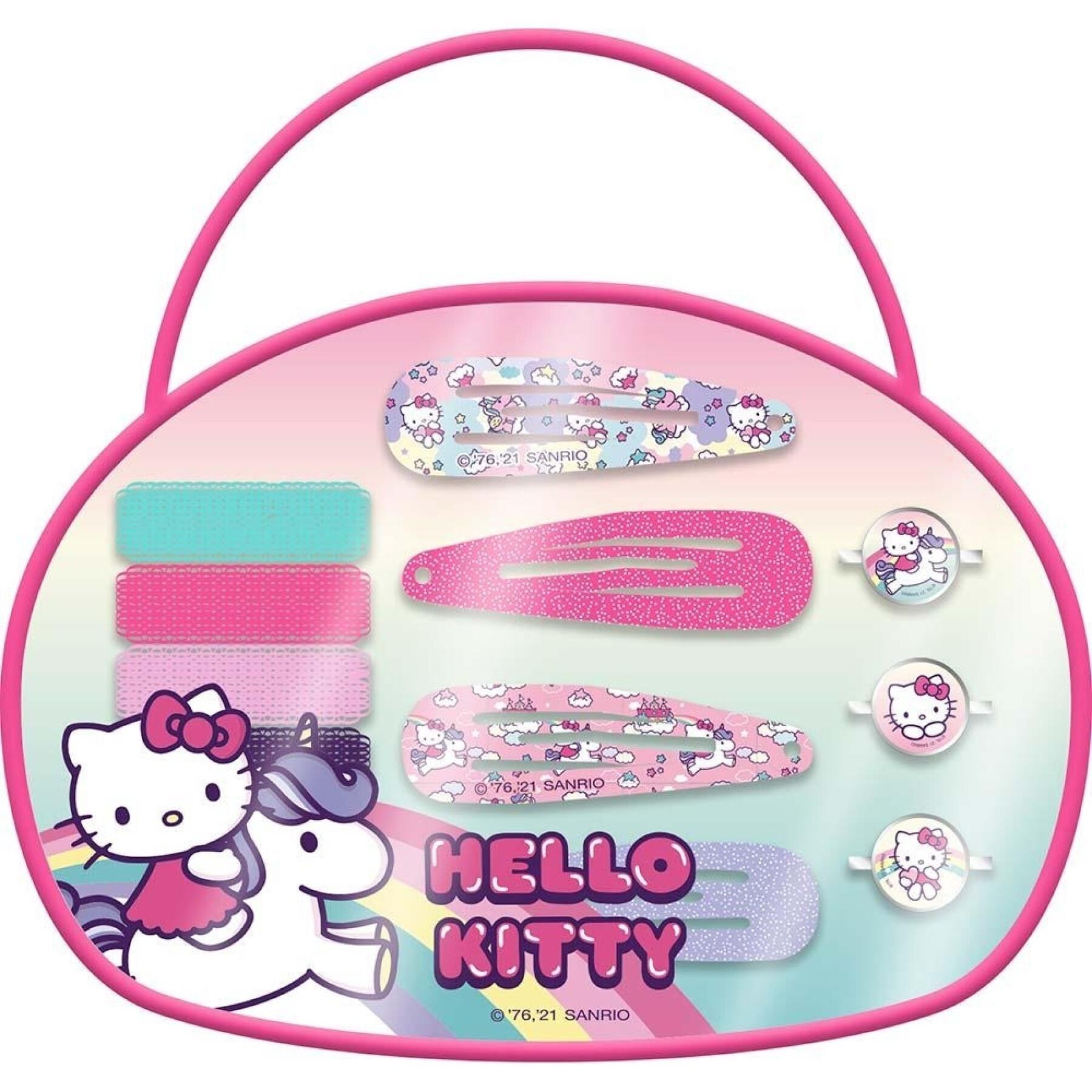 Torba z 12 akcesoriami do włosów Hello Kitty