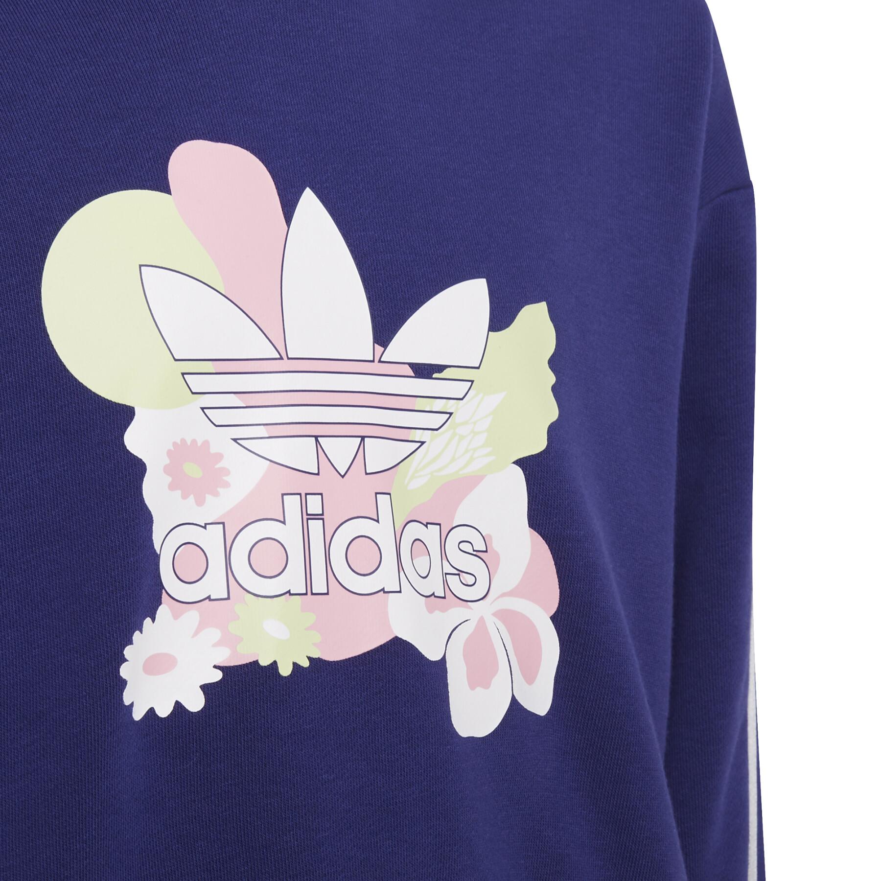 Bluza dziewczęca adidas Originals Flower Print Crop