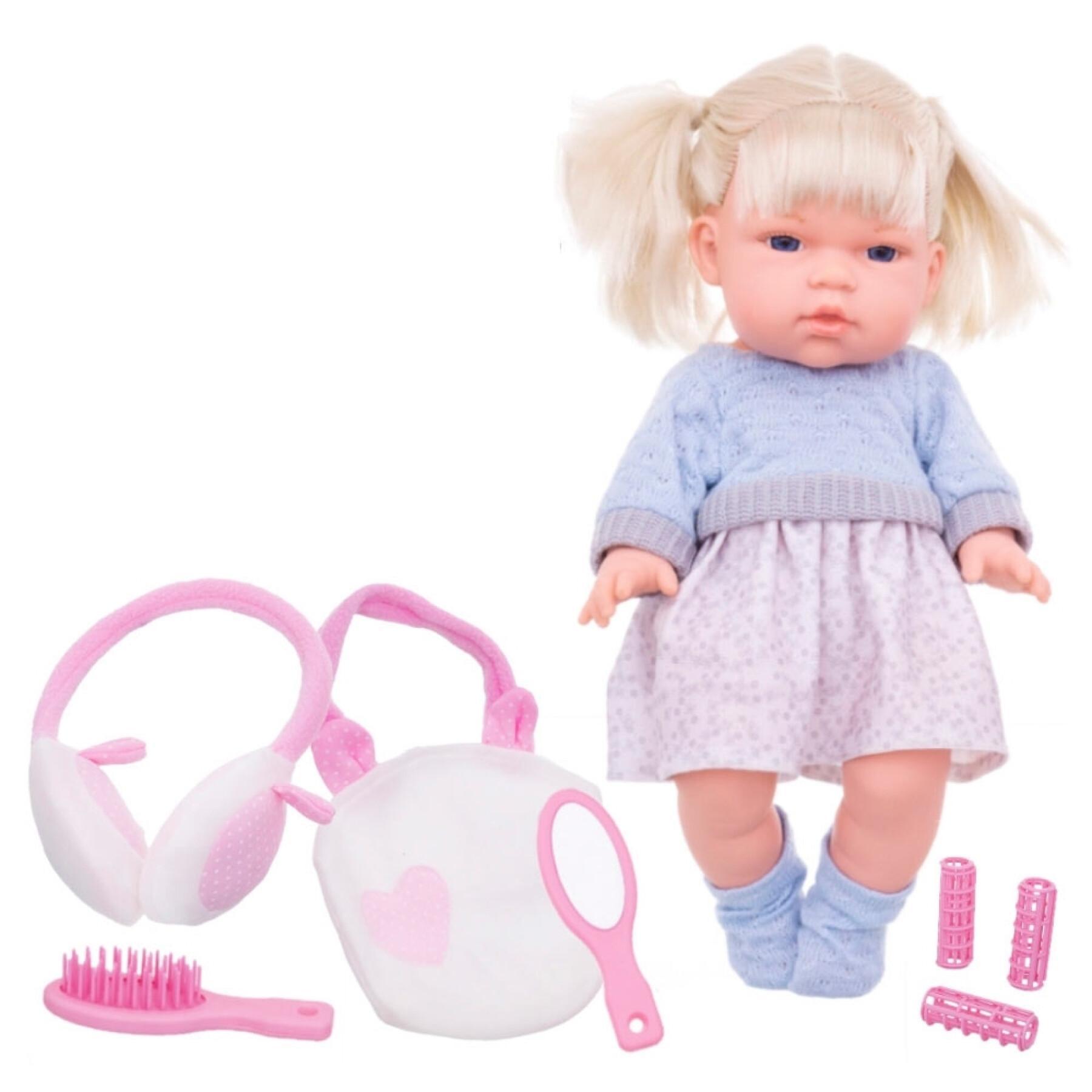Lalka z akcesoriami kosmetycznymi Ledy Toys 31 cm