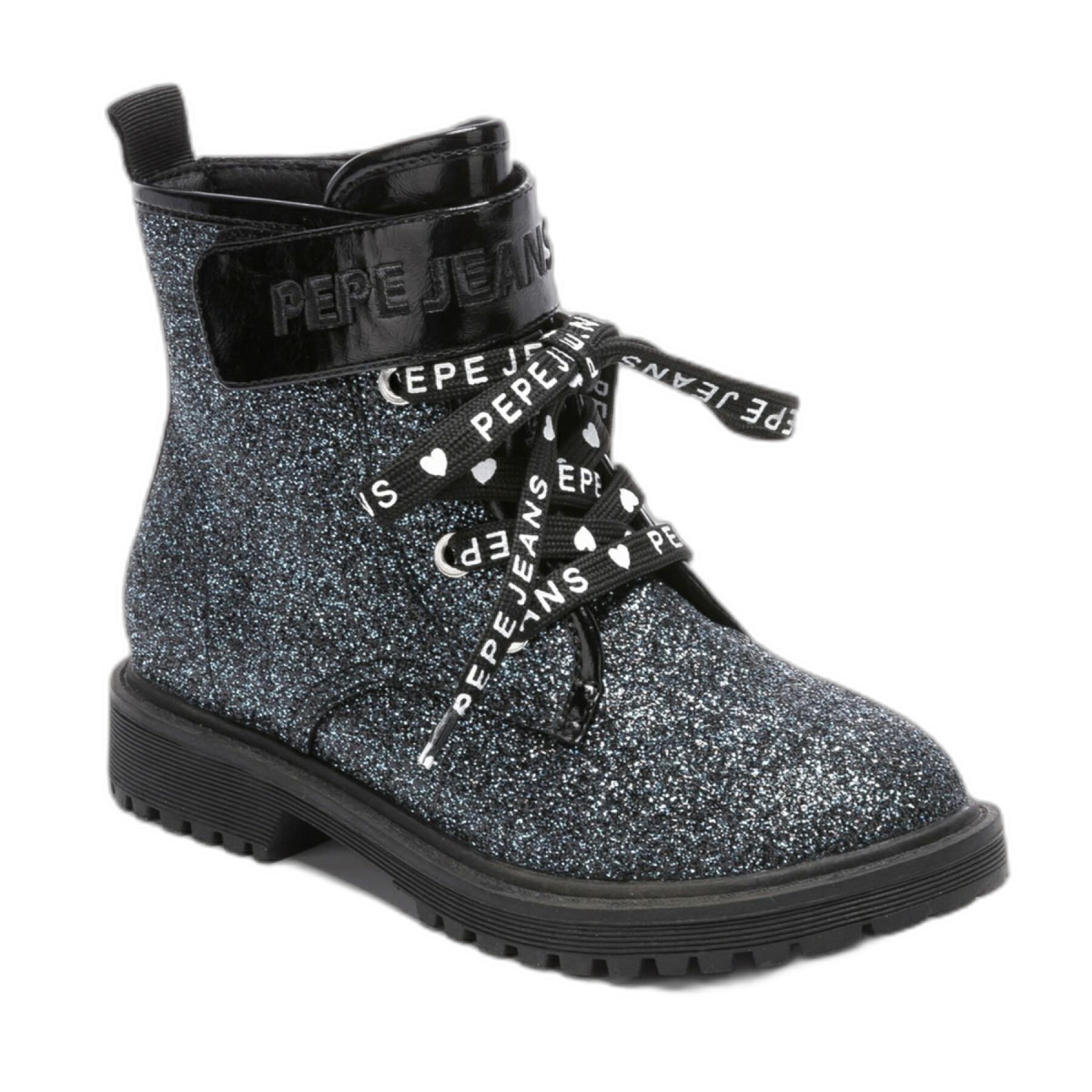 Buty dla dziewczynki Pepe Jeans Hatton Velcro Glitter