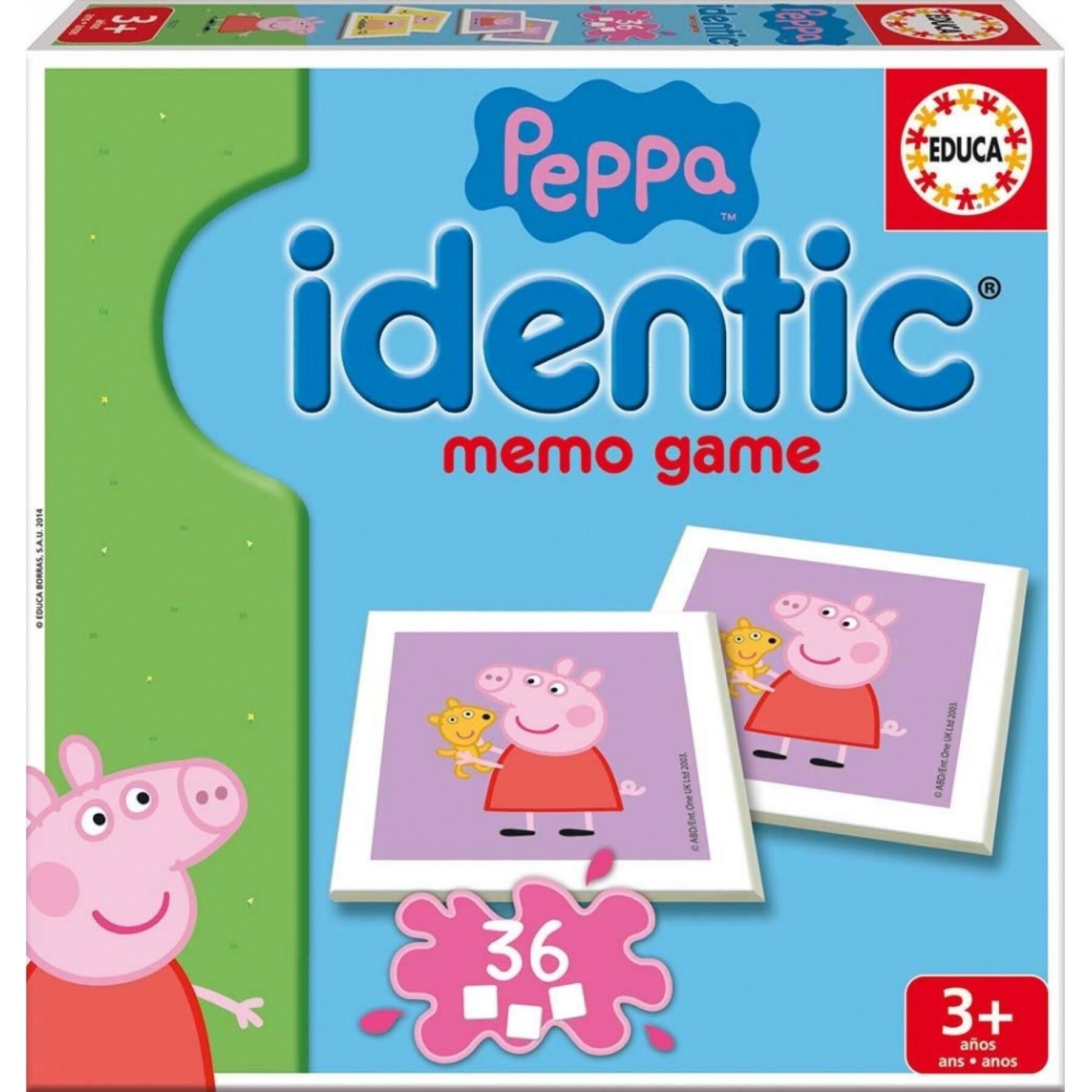 Edukacyjne gry pamięciowe Peppa Pig