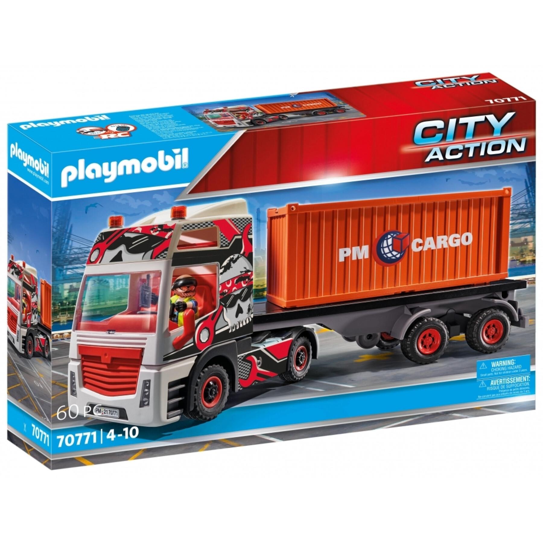 Ciężarówka z przyczepą miejską Playmobil