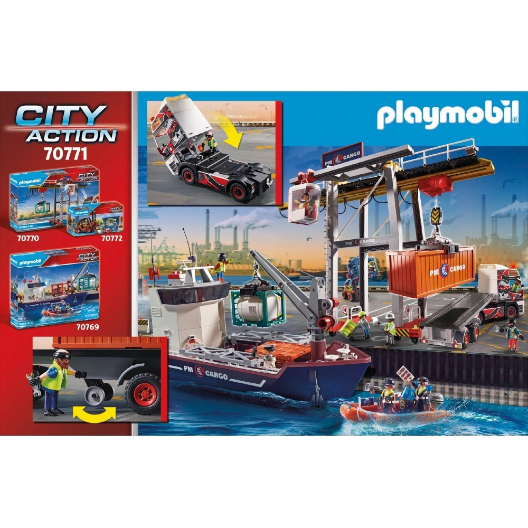 Ciężarówka z przyczepą miejską Playmobil