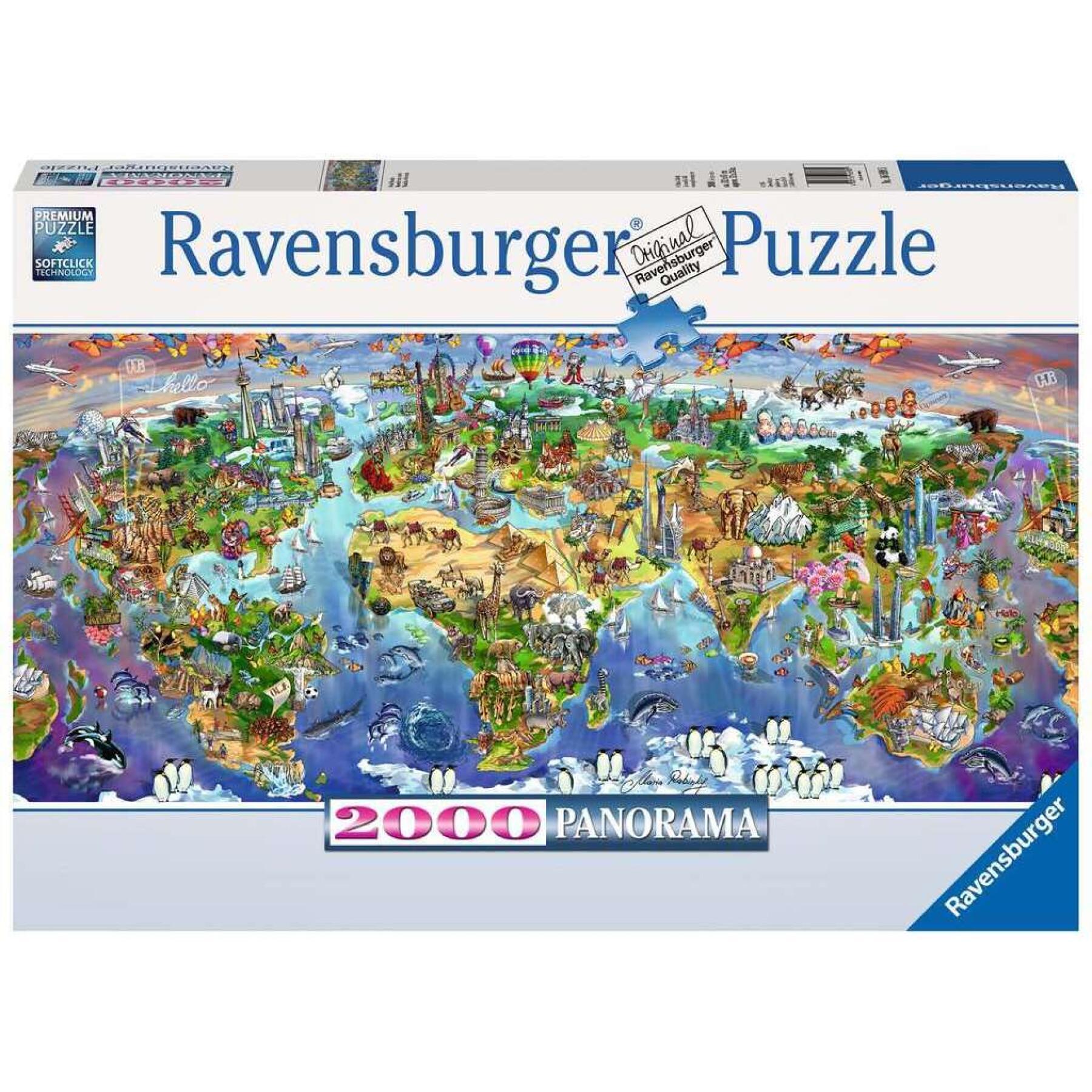 Puzzle 2000 elementów Cuda świata Ravensburger