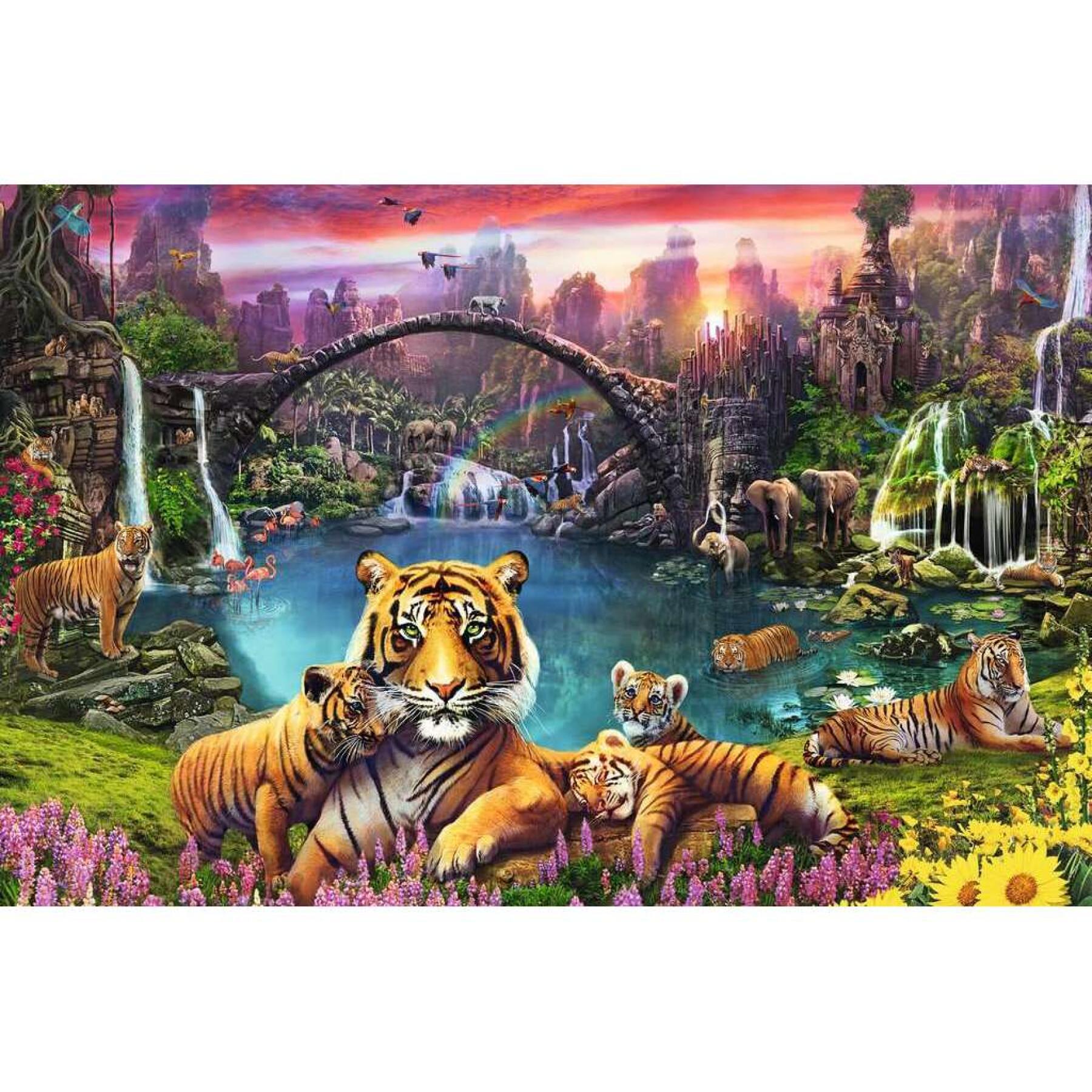 Puzzle 3000 elementów tigres w lagunie Ravensburger