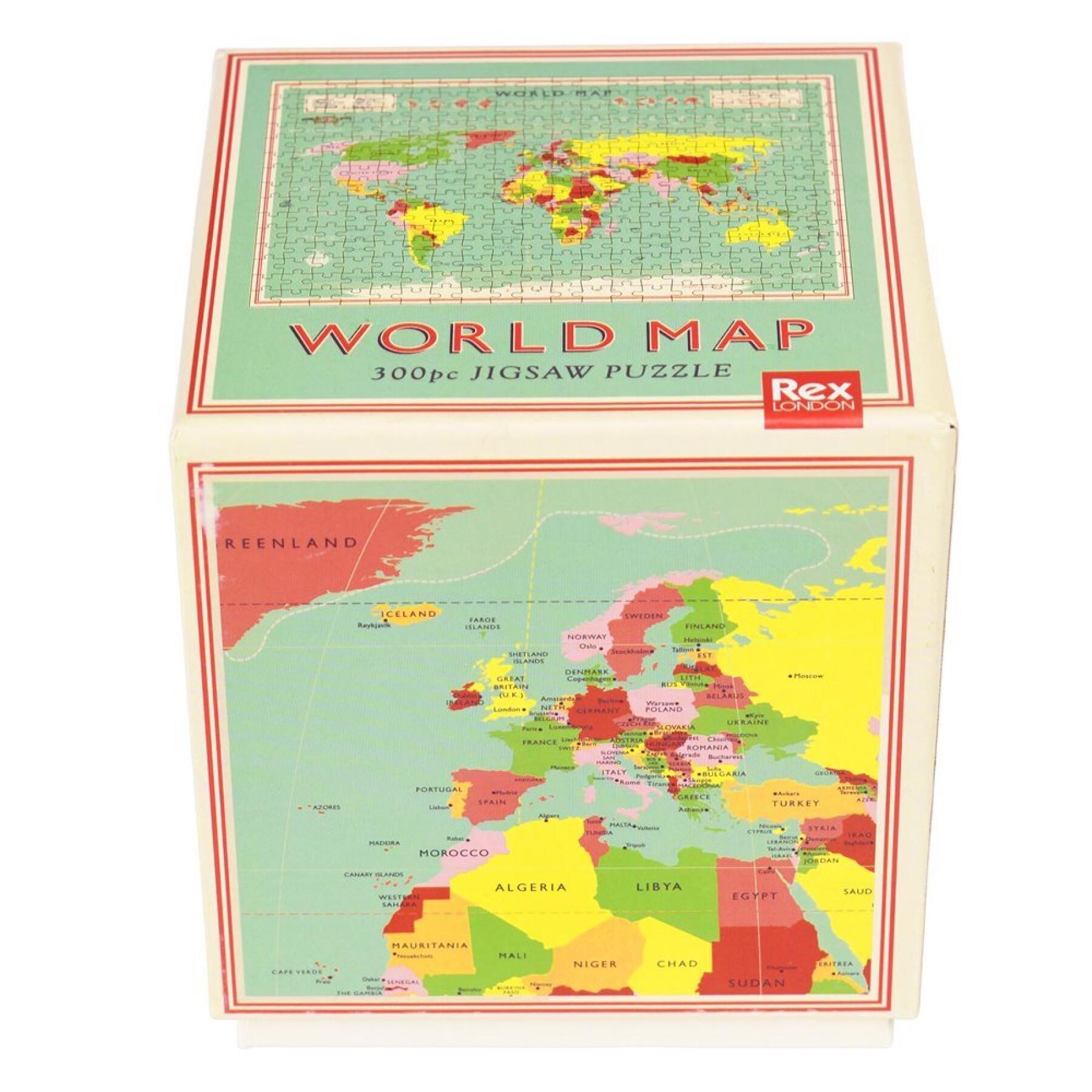 Puzzle 300 elementów Rex London World Map