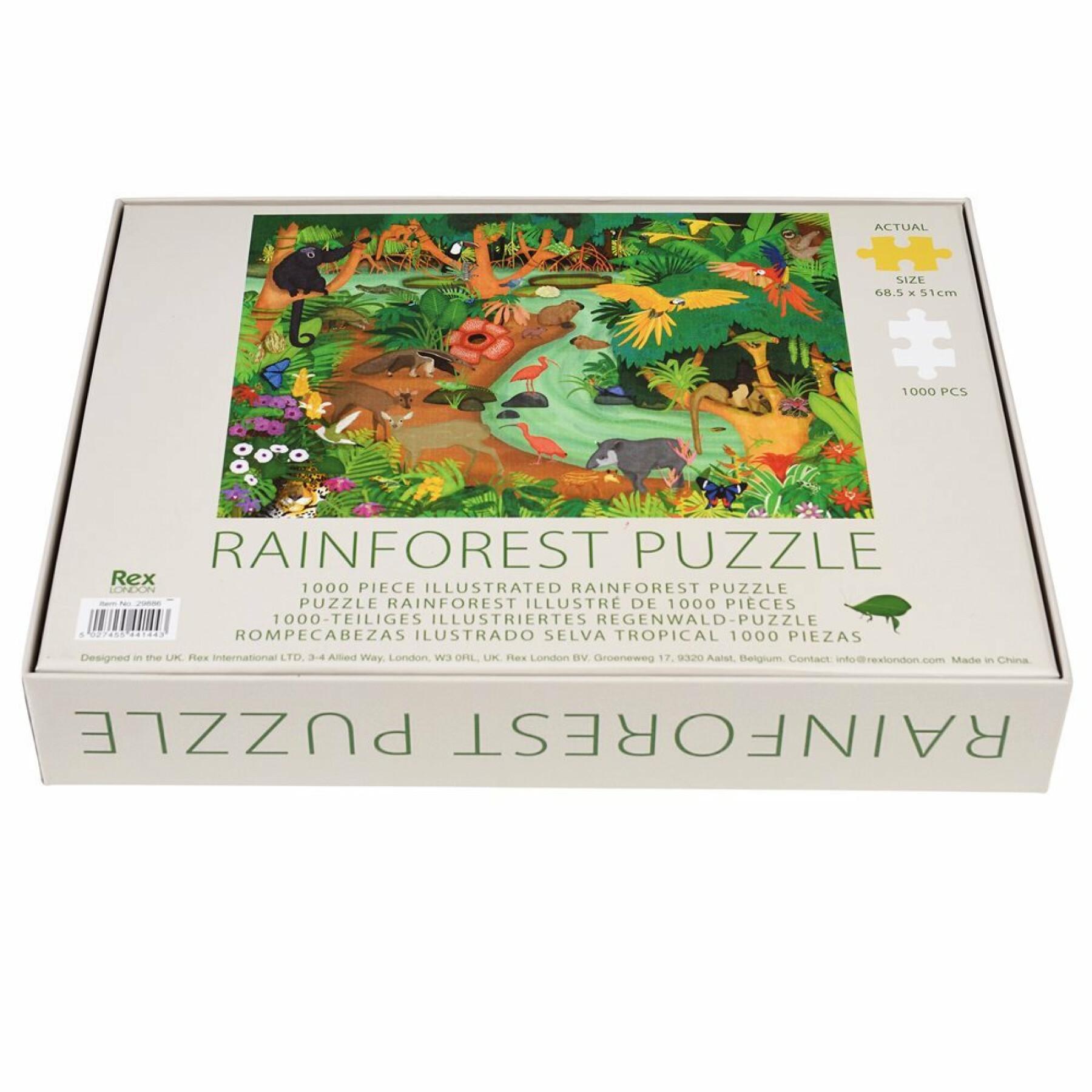 Puzzle 1000 elementów las deszczowy Rex London