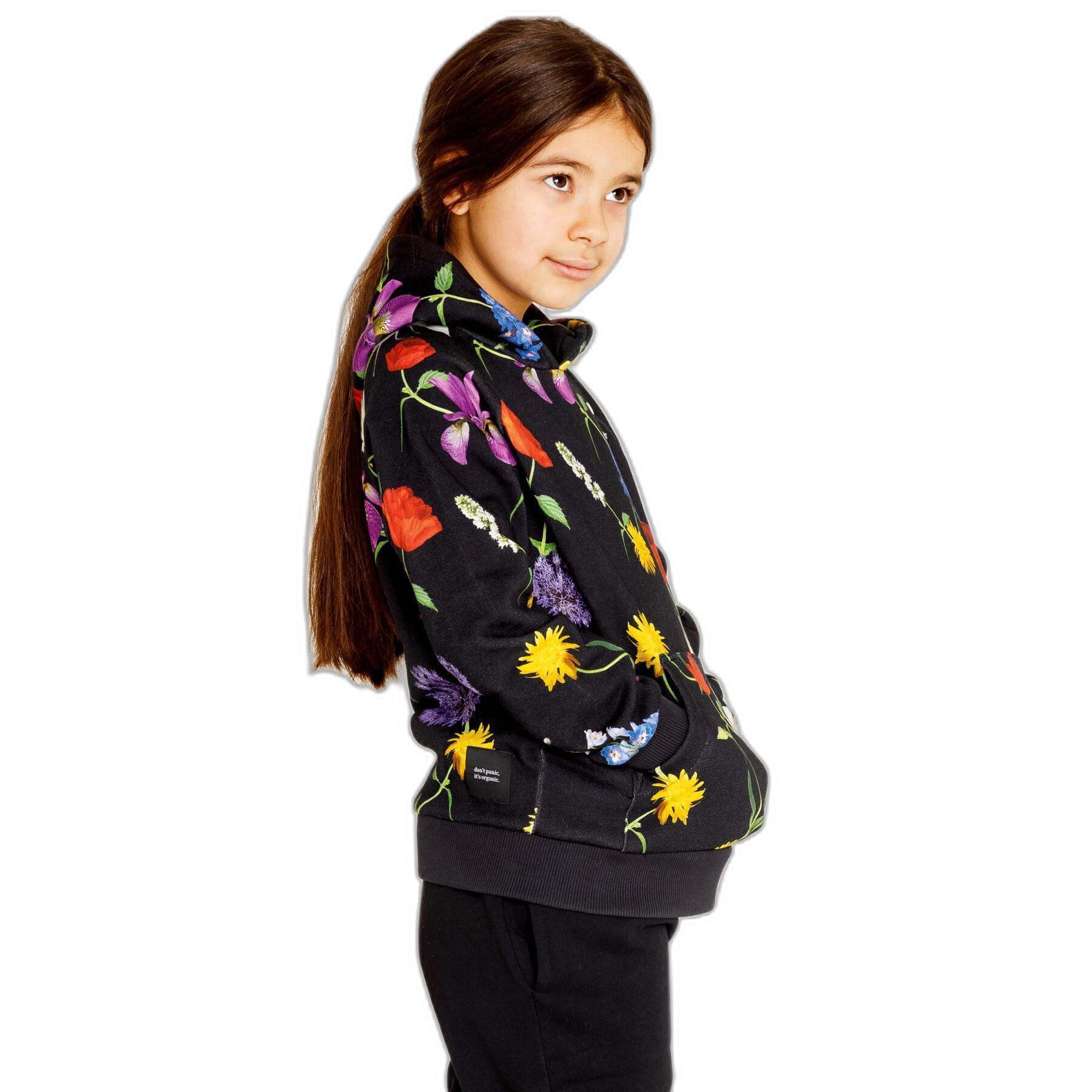 Sweatshirt bluza z kapturem dla dziewczynki Snurk Bouquet Gots