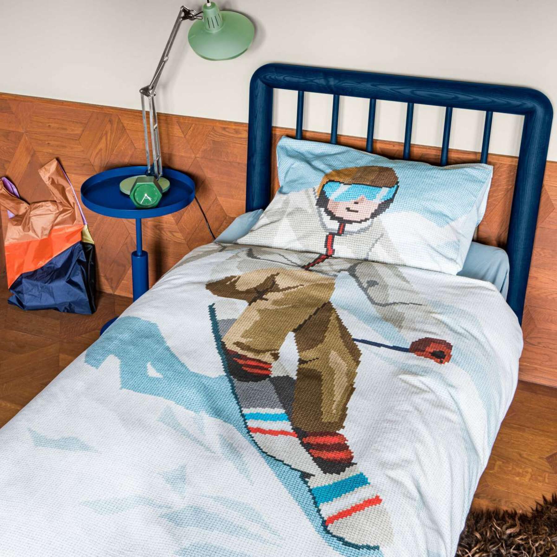 Poszewka na kołdrę i poduszkę dla dzieci Snurk Ski