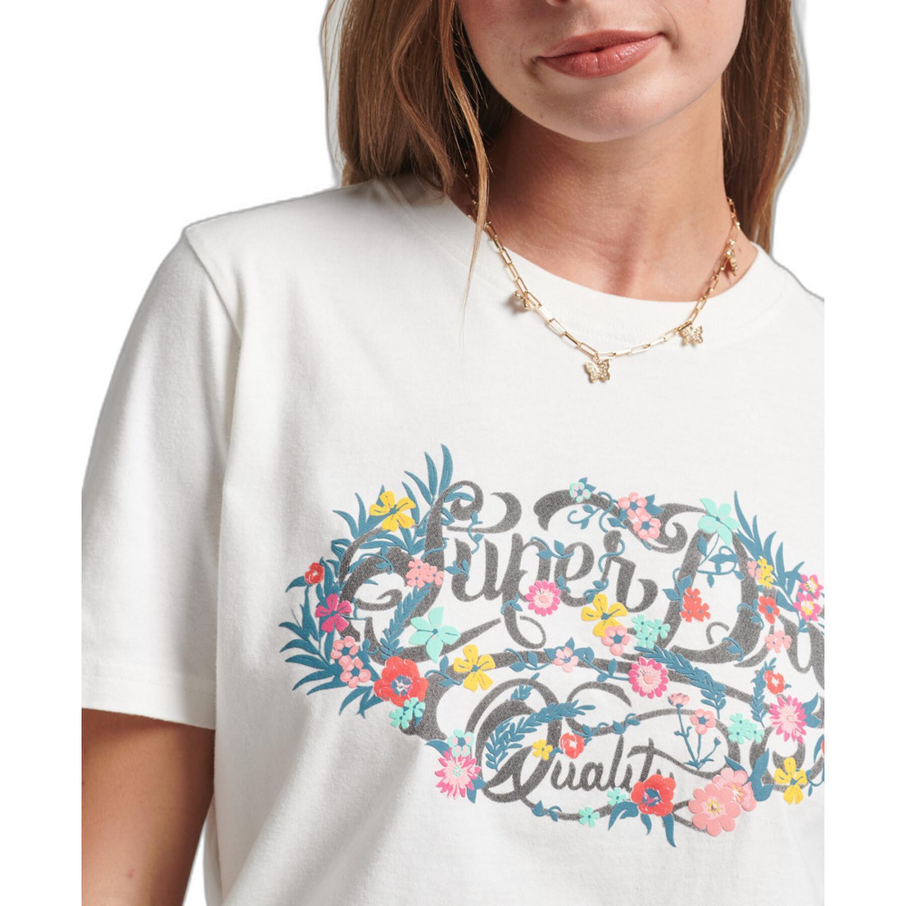 Kwiecista koszulka z imieniem dziewczynki Superdry