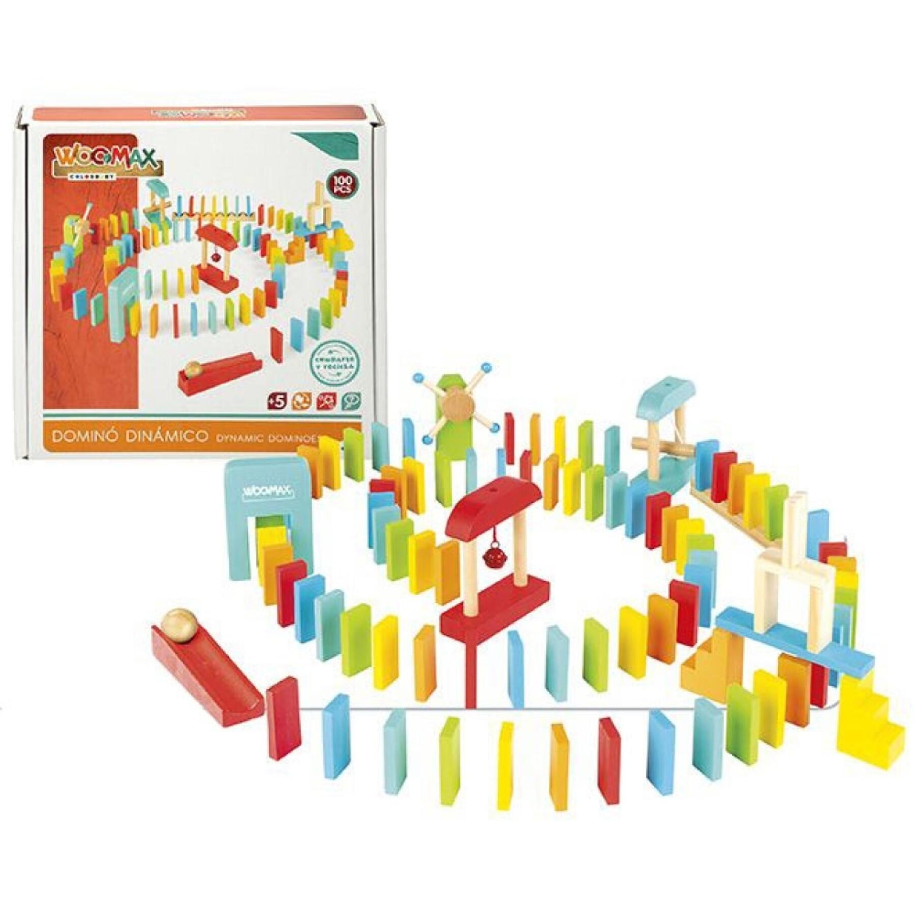 Dynamiczne drewniane domino gry planszowe Woomax