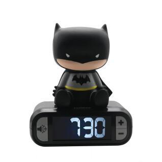 Cyfrowy budzik z lampką nocną 3D Batman i efektami dźwiękowymi Lexibook