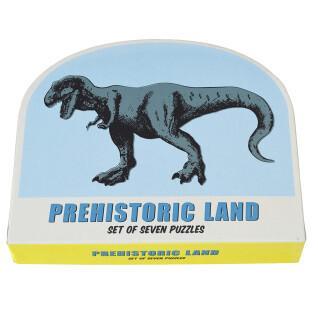 Zestaw siedmiu puzzli Rex London Prehistoric Land
