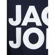 Dziecięca koszulka z dekoltem Jack & Jones ecorp logo