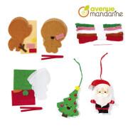 Zestaw do szycia ozdób świątecznych Avenue Mandarine Mini Couz'IN