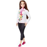 Lalka łyżwiarki olimpijskiej Barbie