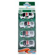 Zestaw 4 metalowych samochodów Guardia Civil CB Toys Speed&go échelle 1:43
