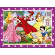 Puzzle 4-elementowe x 1-12-16-20-24 elementy Disney Princess