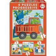 6-9-12-16 elementów progresywne puzzle Ratunkowy Patrol Educa
