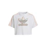 Koszulka dziewczęca adidas Originals Marble Logo Graphic Print Crop