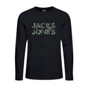 Dziecięcy T-shirt z długim rękawem z okrągłym dekoltem Jack & Jones Tech Logo