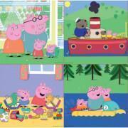 6-9-12-16 elementowe puzzle progresywne Peppa Pig