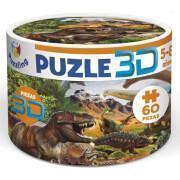 60-elementowe puzzle 3d Puzzling Lenticular Dinosaurios