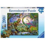 Puzzle 200 elementów xxl królestwo dinozaurów Ravensburger
