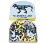 Zestaw siedmiu puzzli Rex London Prehistoric Land